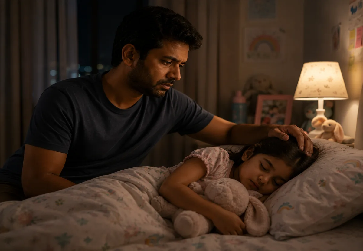 Father holding his daughter's hand